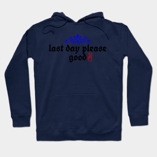 last day please good Hoodie